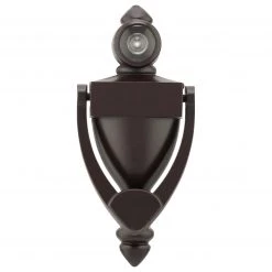 Harney Hardware Decorative Hardware Door Knocker Viewer, 5 1/4 In. With 1/2 In. Bore 180 Degree Viewer