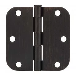 Harney Hardware Door Stops And Hinges Door Hinges, Plain Bearing, 3 1/2 In. X 3 1/2 In. X 5/8 In. Radius, 2 Pack