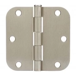 Harney Hardware Door Stops And Hinges Door Hinges, Plain Bearing, 3 1/2 In. X 3 1/2 In. X 5/8 In. Radius, 2 Pack