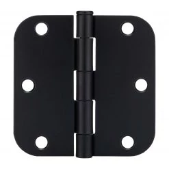 Harney Hardware Door Hinges, Plain Bearing, 3 1/2 In. X 3 1/2 In. X 5/8 In. Radius, 2 Pack