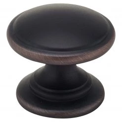 Harney Hardware Decorative Hardware Cabinet Knob, Round, 1 1/4 In. Diameter