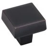 Harney Hardware Cabinet Knob, Contemporary Square, 1 5/16 In. Wide