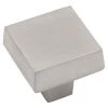 Harney Hardware Cabinet Knob, Contemporary Square, 1 5/16 In. Wide Decorative Hardware