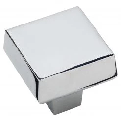 Harney Hardware Cabinet Knob, Contemporary Square, 1 5/16 In. Wide
