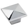 Harney Hardware Decorative Hardware Cabinet Knob, Pyramid Square, 1 1/4 In. Wide