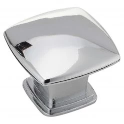 Harney Hardware Decorative Hardware Cabinet Knob, Pyramid Square, 1 3/16 In. Wide