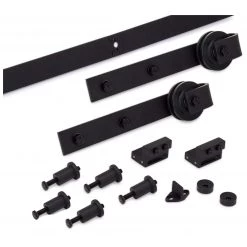 Harney Hardware Barn Door Hardware, Standard Kit, 72 In. Decorative Hardware
