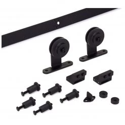 Harney Hardware Barn Door Hardware, Top Mount Kit, 72 In. Decorative Hardware