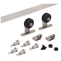Harney Hardware Barn Door Hardware, Top Mount Kit, 72 In.