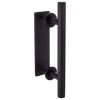 Harney Hardware Barn Door Bar Pull With Flush Interior Finger Grip Decorative Hardware