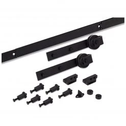 Harney Hardware Decorative Hardware Barn Door Hardware, Standard Kit, 96 In.