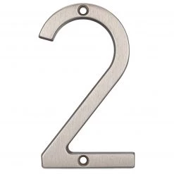 Harney Hardware 4 In. Contemporary House Number 2
