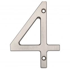 Harney Hardware 4 In. Contemporary House Number 4 Decorative Hardware