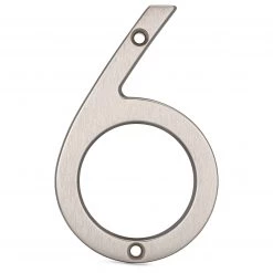 Harney Hardware 4 In. Contemporary House Number 6 Decorative Hardware