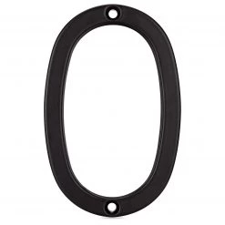 Harney Hardware Decorative Hardware 4 In. Contemporary House Number 0