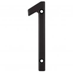 Harney Hardware 4 In. Contemporary House Number 1 Decorative Hardware
