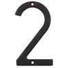 Harney Hardware 4 In. Contemporary House Number 2 Decorative Hardware