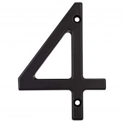 Harney Hardware Decorative Hardware 4 In. Contemporary House Number 4