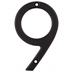Harney Hardware 4 In. Contemporary House Number 9 Decorative Hardware