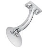 Harney Hardware Handrail Bracket, Heavy Duty, Round Wall Mounting Escutcheon, One Wall Mounting Screw