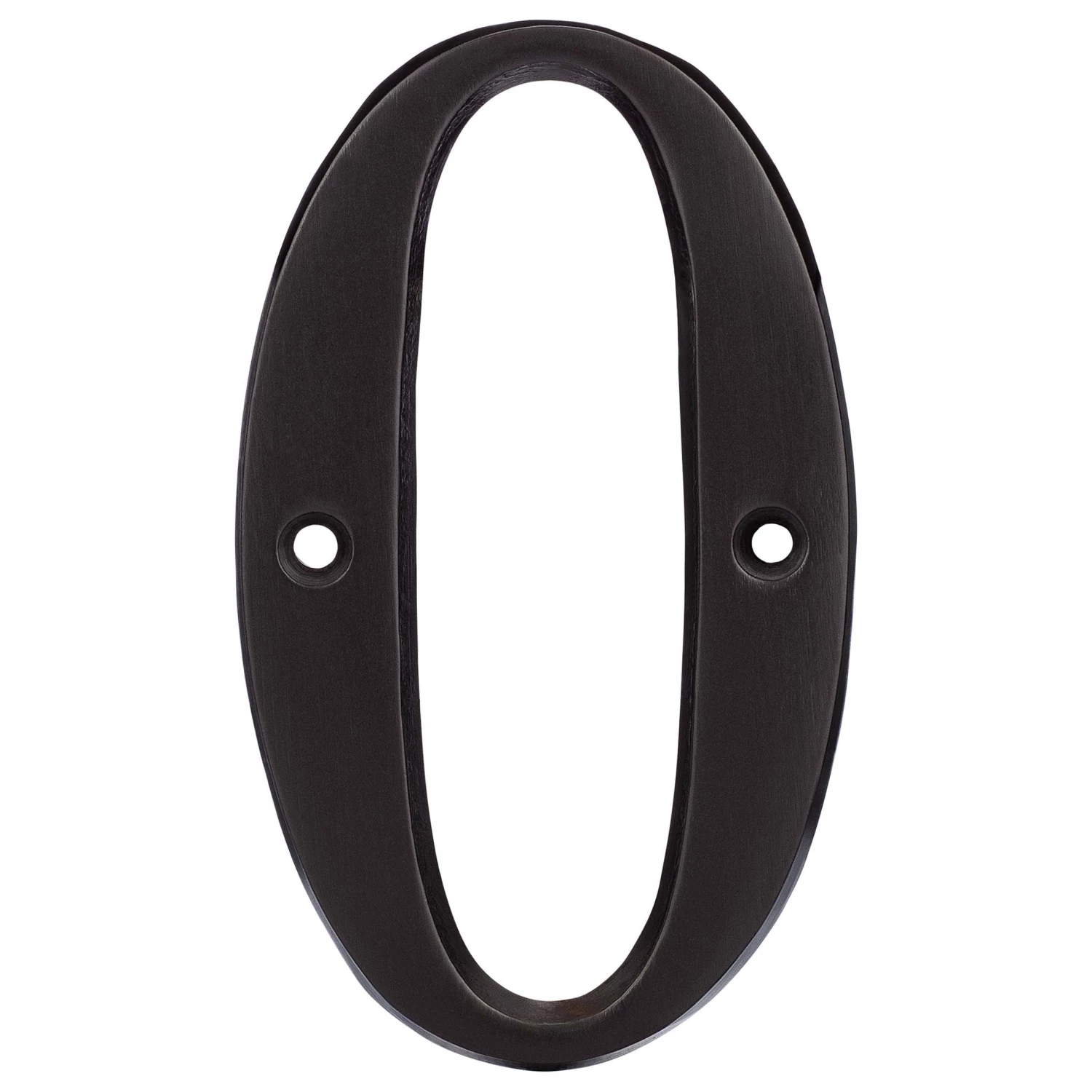 Harney Hardware 4 In. House Number 0, Solid Brass 1 Harney Hardware 4 In. House Number 0, Solid Brass