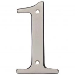 Harney Hardware Decorative Hardware 4 In. House Number 1, Solid Brass