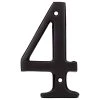Harney Hardware 4 In. House Number 4, Solid Brass