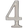 Harney Hardware 4 In. House Number 4, Solid Brass