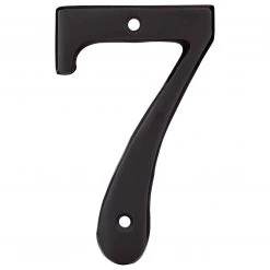 Harney Hardware Decorative Hardware 4 In. House Number 7, Solid Brass