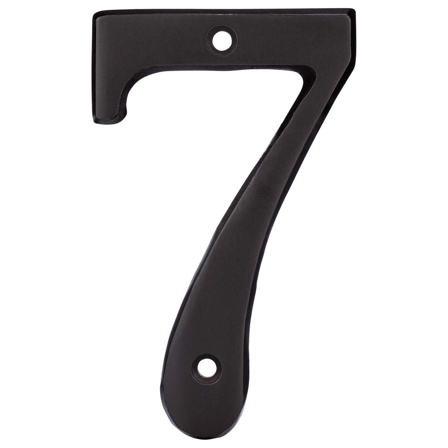 Harney Hardware Decorative Hardware 4 In. House Number 7, Solid Brass 1 Harney Hardware Decorative Hardware 4 In. House Number 7, Solid Brass