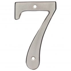 Harney Hardware 4 In. House Number 7, Solid Brass Decorative Hardware