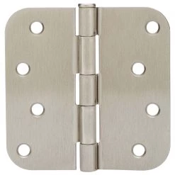 Harney Hardware Door Hinges, Plain Bearing, 4 In. X 4 In. X 5/8 In. Radius, 2 Pack