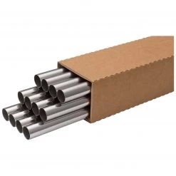 Harney Hardware Aluminum Shower Rods, .025 In. X 1 In. X 5 Ft., 12 Pack