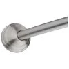 Harney Hardware Shower Rods Curved Shower Rod, Stainless Steel, Adjustable Length 5 To 6 Ft.