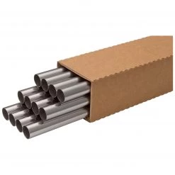 Harney Hardware Stainless Steel Shower Rods, .025 In. X 1 In. X 5 Ft., 12 Pack