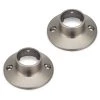 Harney Hardware Shower Rod Mounting Brackets, Die Cast Zinc, Pair Packed Shower Rods