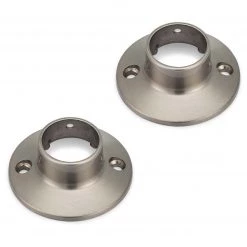 Harney Hardware Shower Rod Mounting Brackets, Die Cast Zinc, Pair Packed Shower Rods