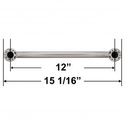 Harney Hardware Bathroom Grab Bar, 12 In. X 1 1/2 In. Bathroom Grab Bars
