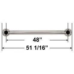 Harney Hardware Bathroom Grab Bar, 48 In. X 1 1/2 In.
