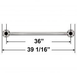 Harney Hardware Bathroom Grab Bar, 36 In. X 1 1/4 In. Bathroom Grab Bars