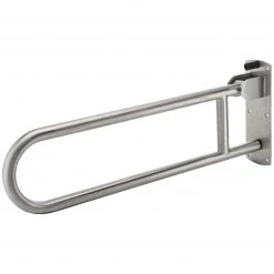 Harney Hardware Bathroom Swing Up Grab Bar, Peened Surface, 30 In. X 1 1/4 In. Bathroom Grab Bars