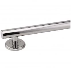 Harney Hardware Bathroom Grab Bar, Contemporary, Round Escutcheon, 18 In. X 1 1/4 In.