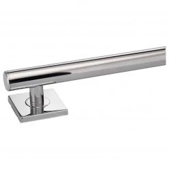 Harney Hardware Bathroom Grab Bars Bathroom Grab Bar, Contemporary, Square Escutcheon, 12 In. X 1 1/4 In.