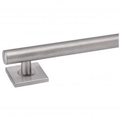 Harney Hardware Bathroom Grab Bars Bathroom Grab Bar, Contemporary, Square Escutcheon, 36 In. X 1 1/4 In.