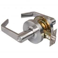 Harney Hardware Commercial Door Hardware Commercial Door Lever Set Keyed / Entry Function, UL Fire Rated, ANSI 2, Vigilant Collection