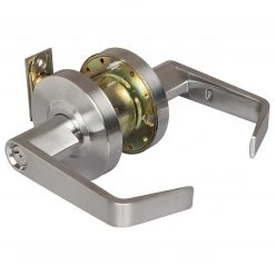 Harney Hardware Commercial Door Lever Set Storeroom / Keyed Function, UL Fire Rated, ANSI 2, Vigilant Collection Commercial Door Hardware