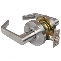 Harney Hardware Commercial Door Lever Set Storeroom / Keyed Function, UL Fire Rated, ANSI 2, Vigilant Collection Commercial Door Hardware