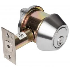 Harney Hardware Commercial Deadbolt Single Cylinder, UL Fire Rated, ANSI 2 Function, UL Fire Rated, ANSI 2, Vigilant Collection Commercial Door Hardware