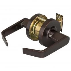 Harney Hardware Commercial Door Lever Set Closet / Hall / Passage Function, UL Fire Rated, ANSI 2, Vigilant Collection Commercial Door Hardware