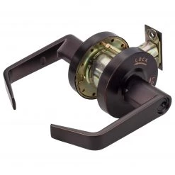 Harney Hardware Commercial Door Lever Set Intruder Classroom / Keyed Function, UL Fire Rated, ANSI 2, Vigilant Collection